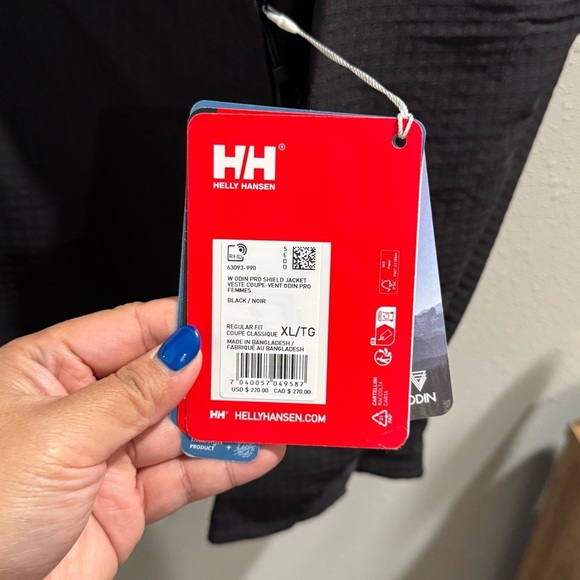 Helly Hansen Women’s XL Black Odin Pro Shield Jacket Outdoor Hiking Performance - Picture 6 of 9